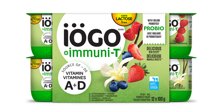 Immuni-T Lactose Free - Strawberry, Raspberry, Blueberry, Vanilla - 12x100g  - IÖGO